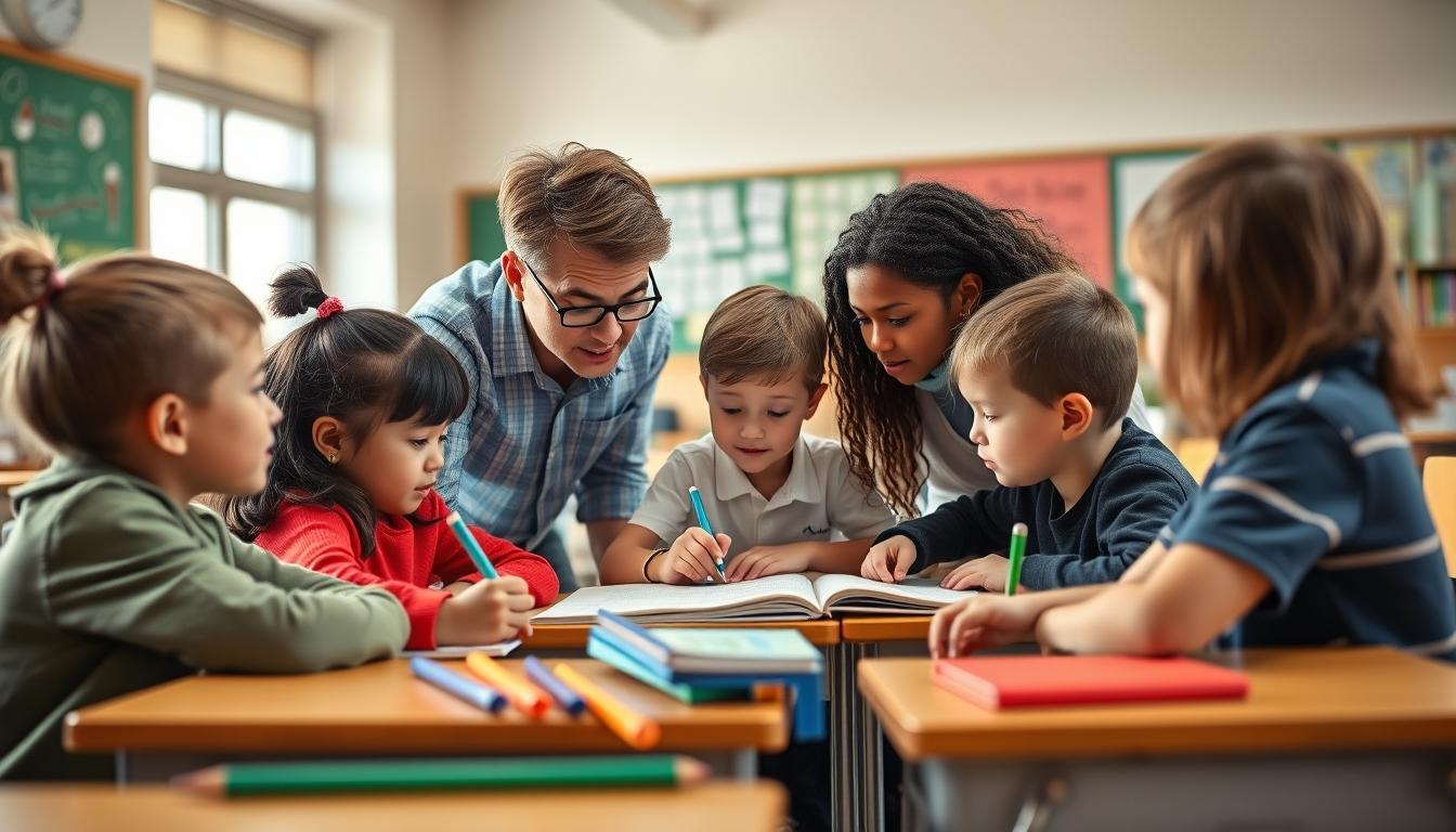 Student using learning strategies while studying
